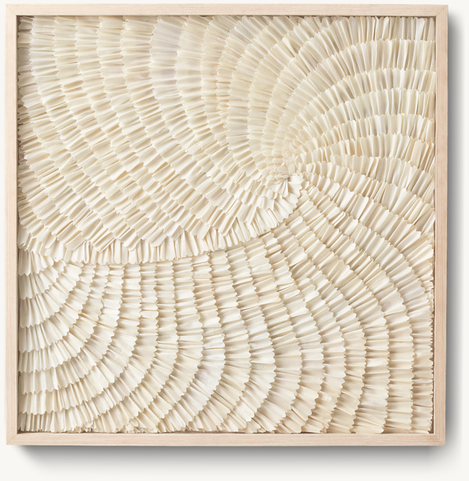 Front view of Hand-Folded Sola Wood Art 