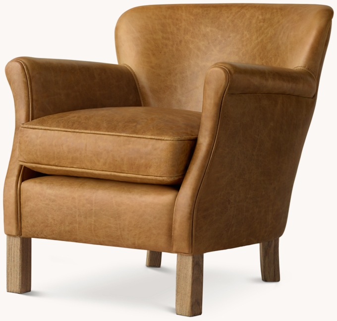 Rh leather chair sales