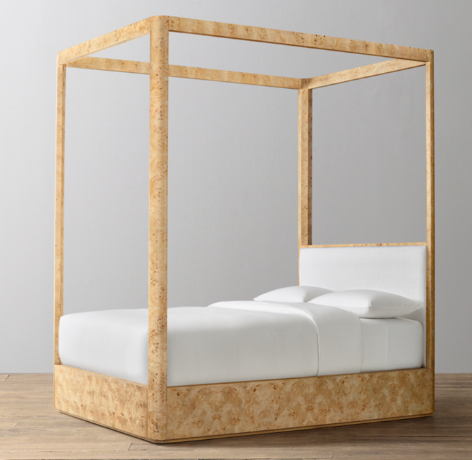 Gilt demilune 2024 canopy bed crown