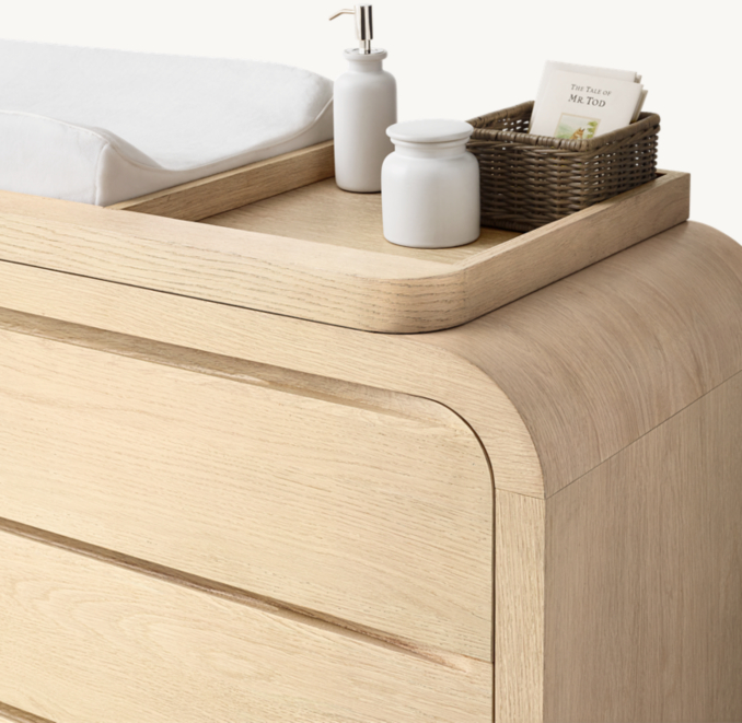 Detail view of Olin Wide Dresser Topper 