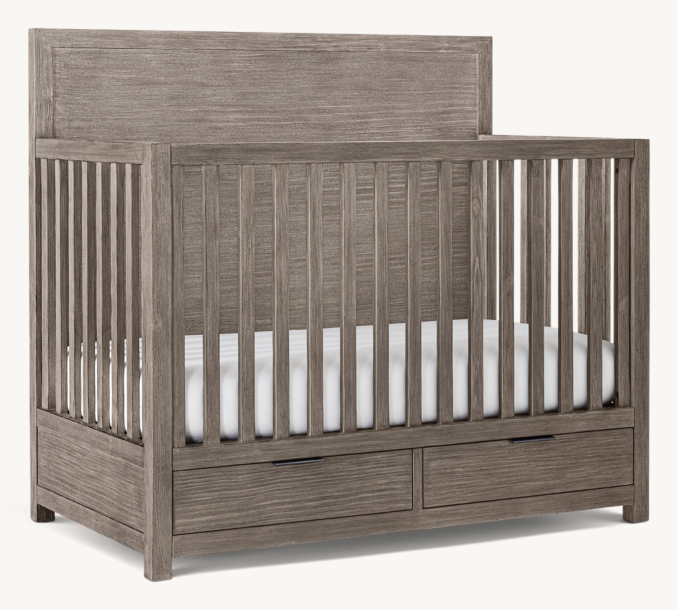Three Quarter view of Laguna Storage Conversion Crib