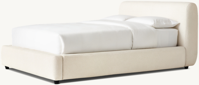 Three Quarter view of Sylvain Upholstered Bed 