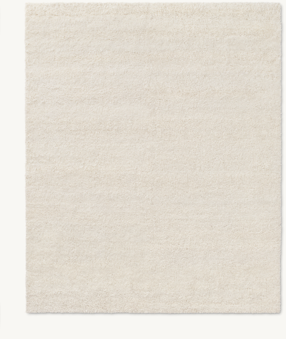 Overhead view of Rabi Hand-Knotted Wool Shag Rug 