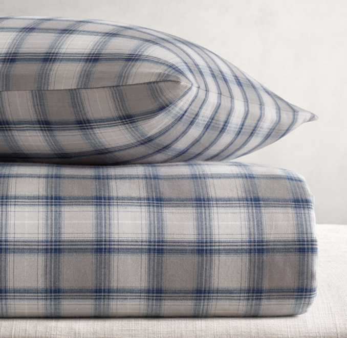 Reed Plaid Sham | RH