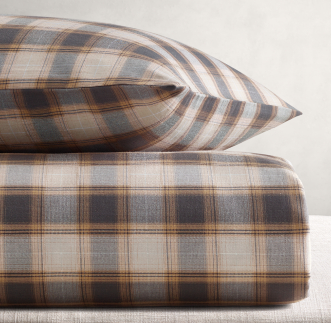 Reed Plaid Duvet Cover