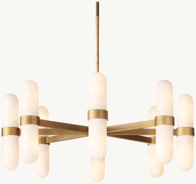 Oriel Chandelier - Brass