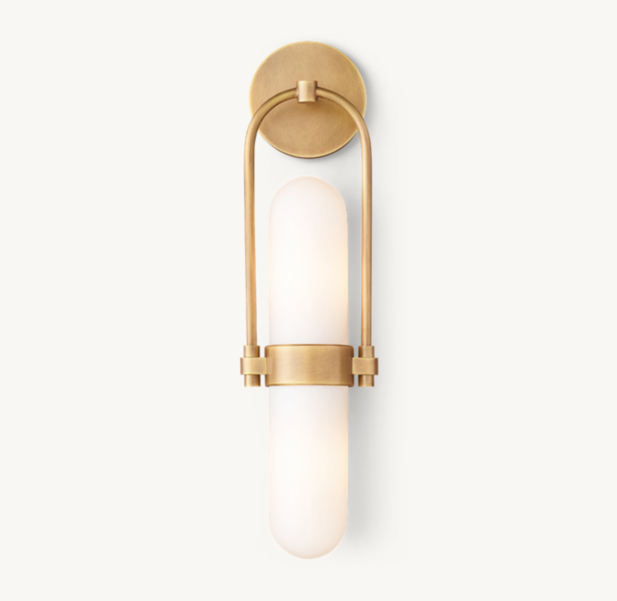 Oriel Sconce - Antiqued Brass