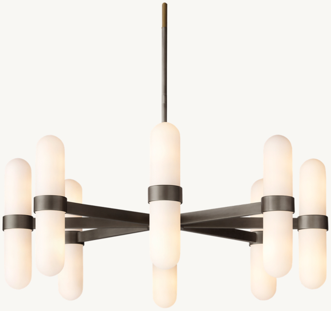 Oriel Chandelier - Bronze