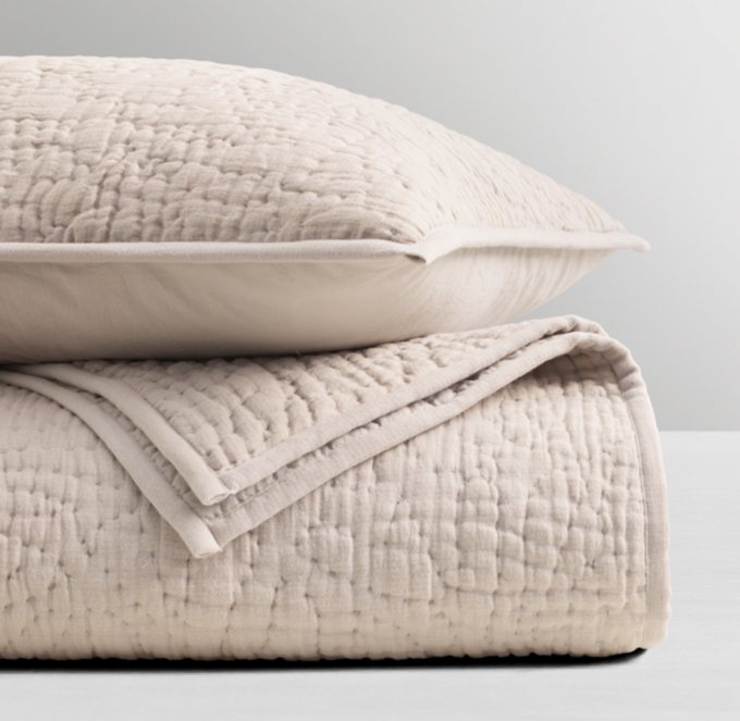 WASHED COTTON GAUZE QUILT RH