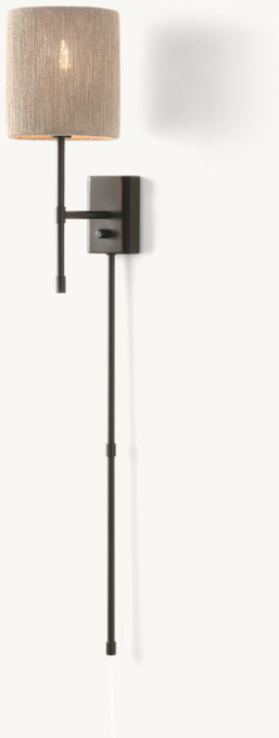 Three Quarter view of Maren Post Sconce - Bronze 