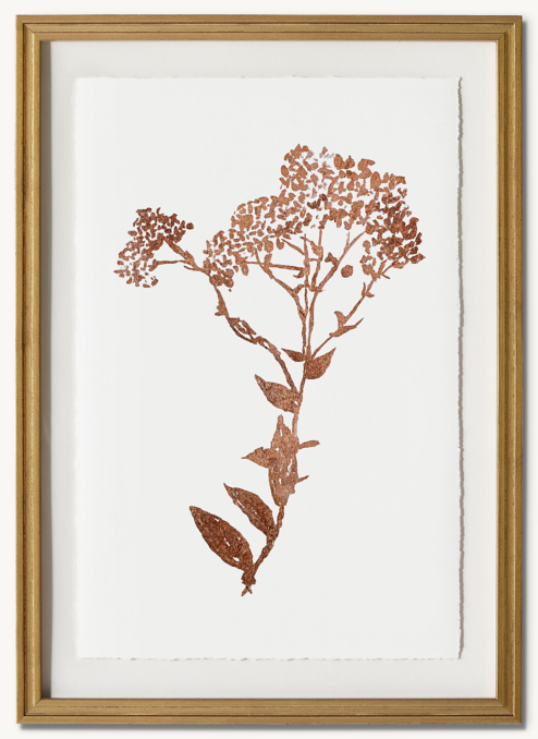 Front view of Floral Foil Art - Floral Spray 