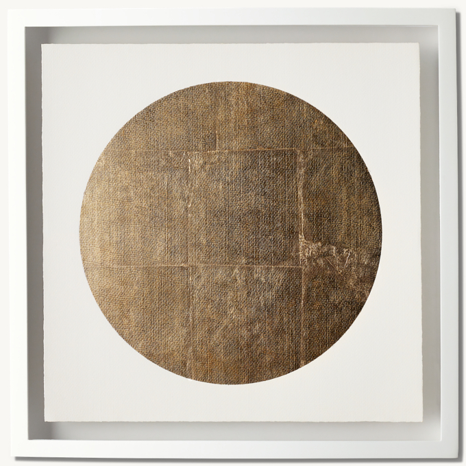 Gilt Moon Phase Art - Full Moon