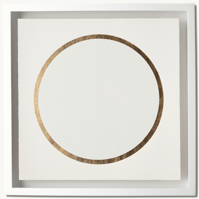 Front view of Gilt Moon Phase Art - Eclipse Moon 