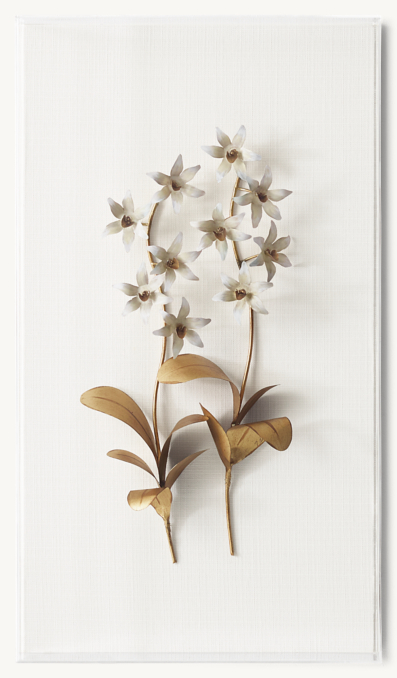 Front view of Gilded Flower Art By Tommy Mitchell - Cymbidium Orchid 