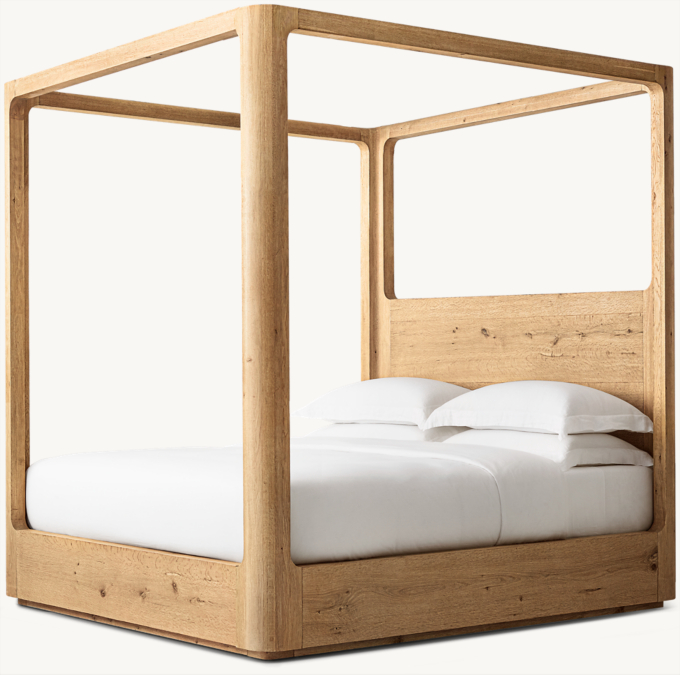 Oslo Wood Canopy Bed 