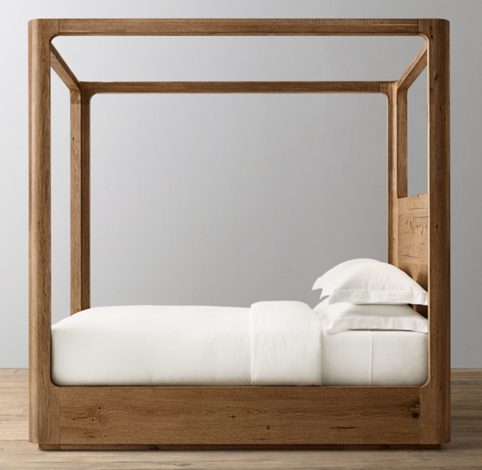 Restoration hardware wood deals bed