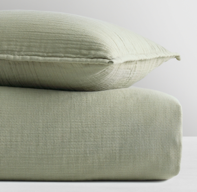 Washed Cotton Gauze Duvet Cover RH