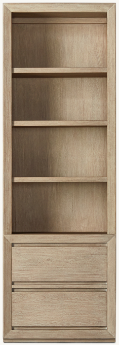 Front view of Callum Tall Media Bookcase Tower 