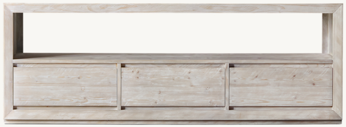 Front view of Callum Wide Media Console 