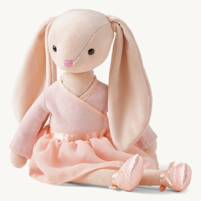 Front view of Jellycat® Plush Animal - Lila Ballerina Bunny 