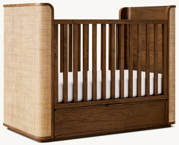 Santiago Cane Storage Panel Crib