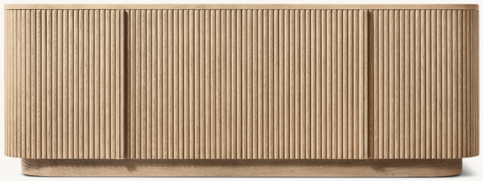 Front view of Mulholland Wide Media Console 