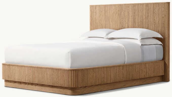 Three Quarter view of Mulholland Panel Bed 