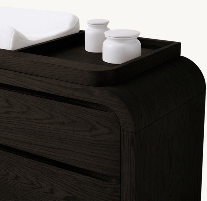 Detail view of Olin Wide Dresser Topper 