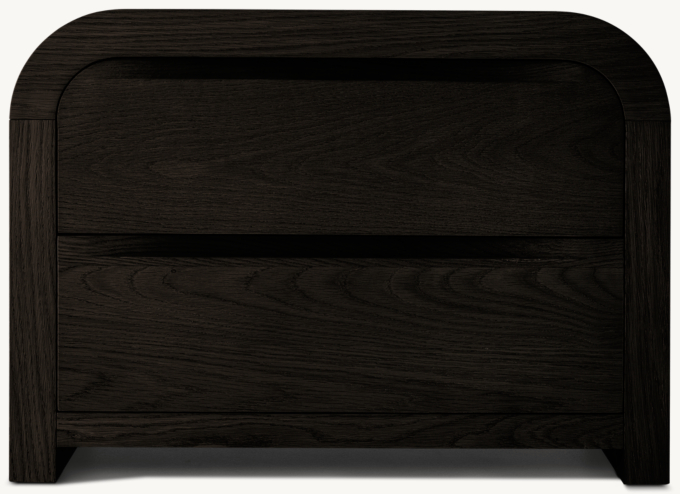Front view of Olin 2-Drawer Nightstand 