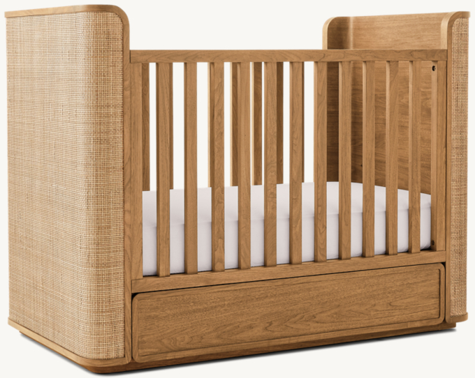 Santiago Cane Panel Crib