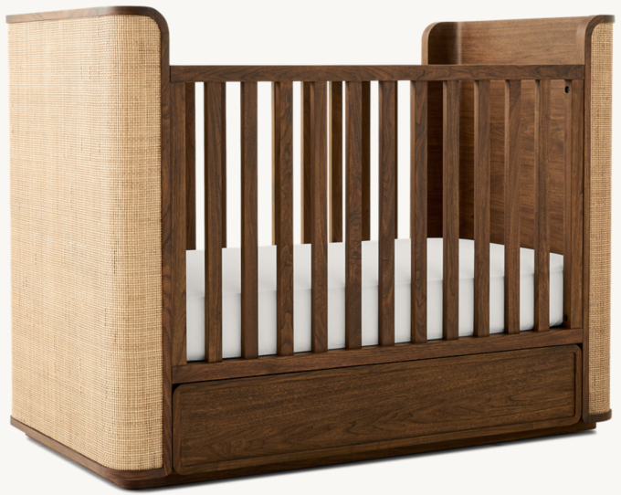 Santiago Cane Panel Crib