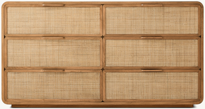 Santiago Cane Wide Dresser