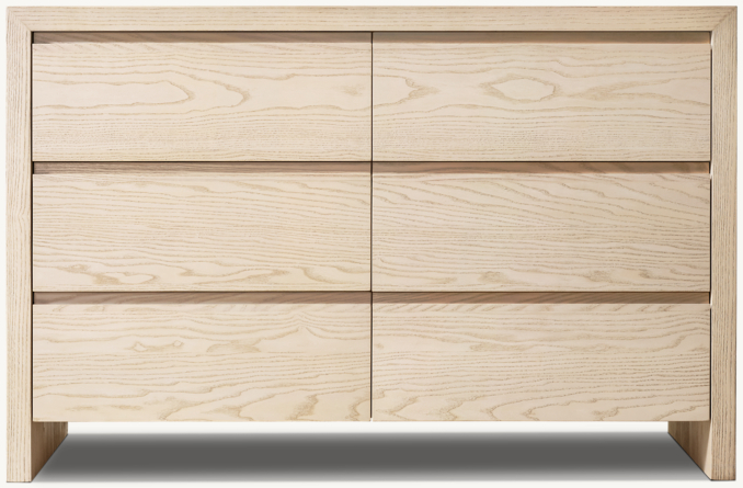 Front view of Waterfall Dresser 