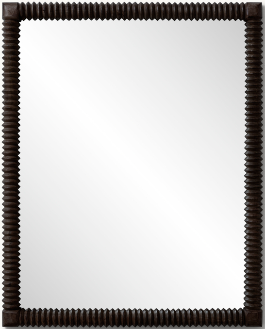 Front view of Impala Large Dresser Mirror - Black 