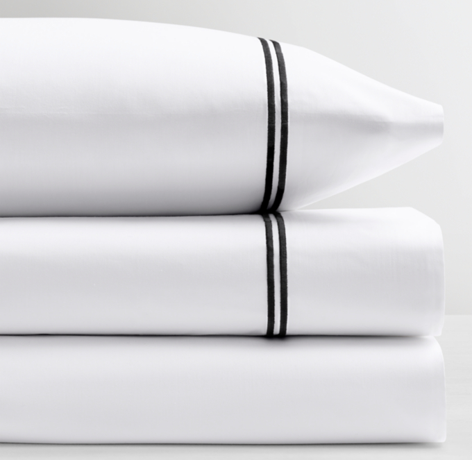 Italian Satin Stitch Sheet Set