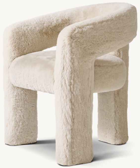 Three Quarter view of Ines Lapin Desk Chair 