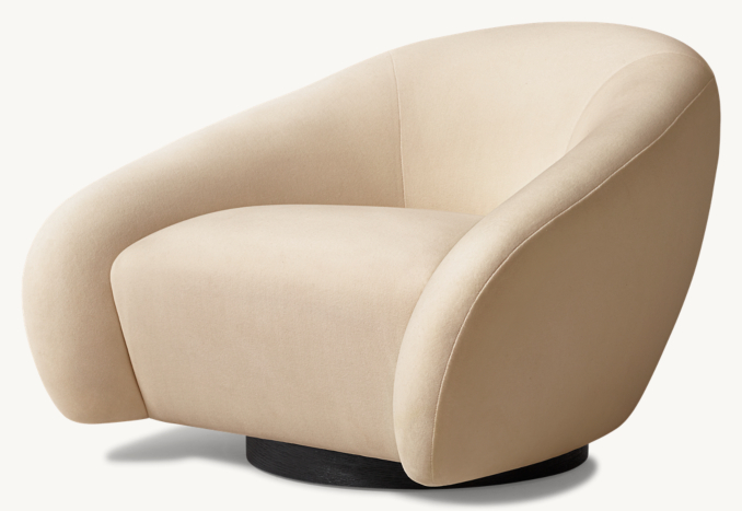 Three Quarter view of Reyna Swivel Glider 