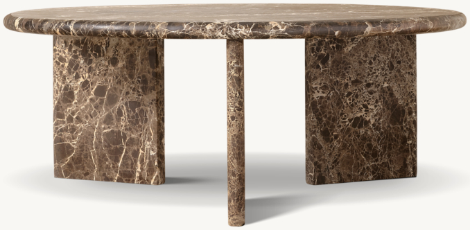 ANZA COFFEE TABLE - SPANISH EMPERADOR MARBLE | RH TEEN