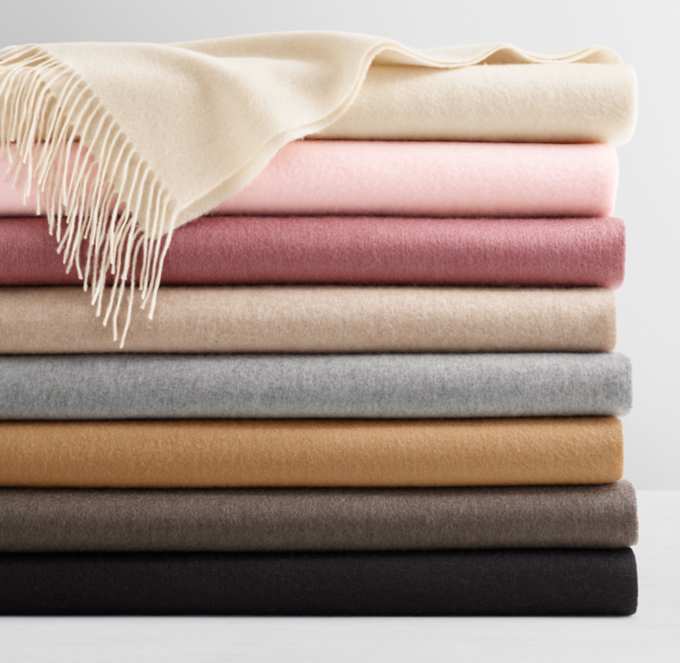 Front Stacked view of 555-Gram Cashmere Throw 