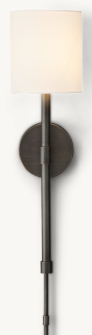 Leighton Sconce With Shade - Bronze