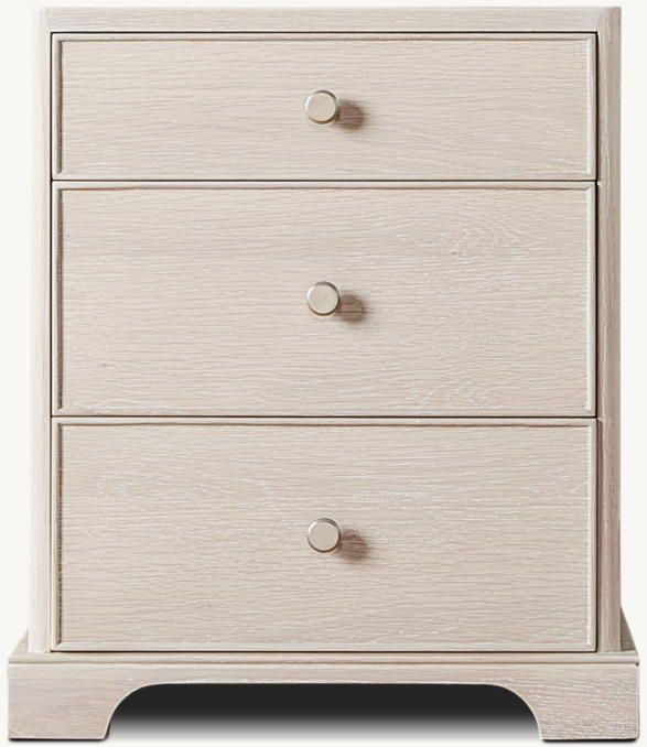 Genevieve 3-Drawer Nightstand