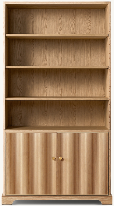 Genevieve Reeded Bookcase