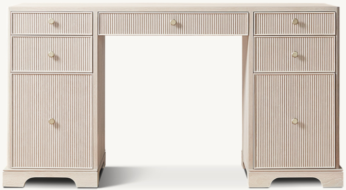 Genevieve Reeded Storage Desk