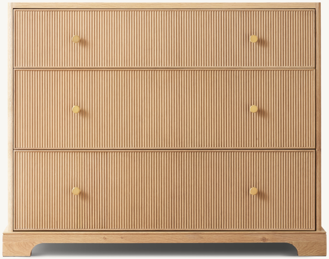 Genevieve Reeded 6-Drawer Dresser
