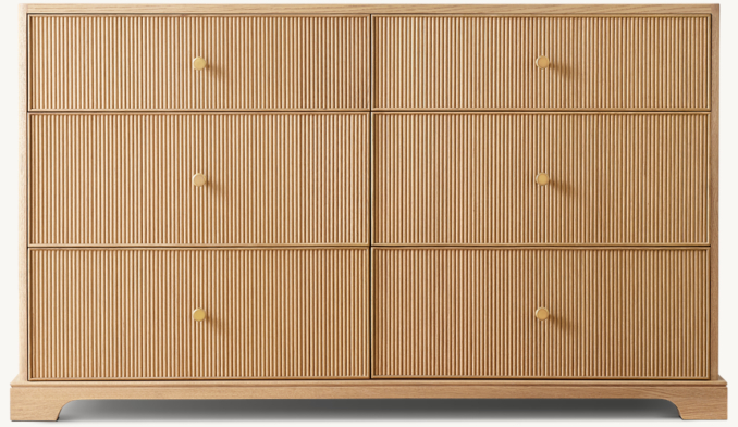 Genevieve Reeded Wide Dresser