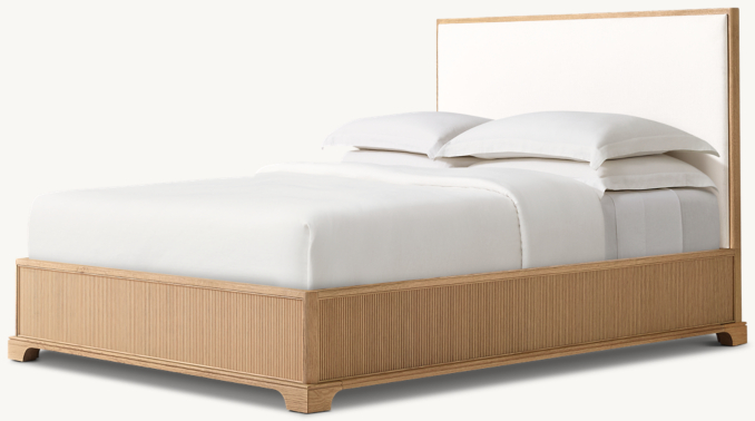 Genevieve Reeded Upholstered Panel Bed