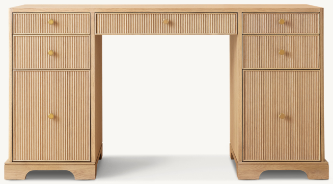 Genevieve Reeded Storage Desk