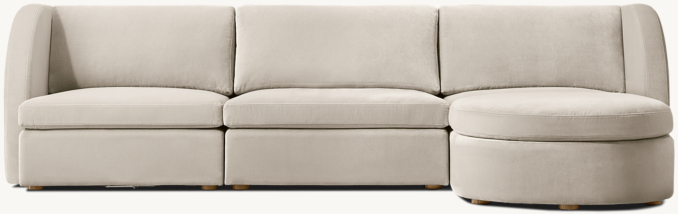 Riviera Modular 4-Piece Chaise Sectional | RH