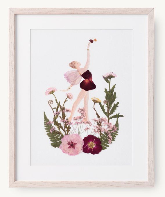 PRESSED FLOWERS FAIRY ART 1