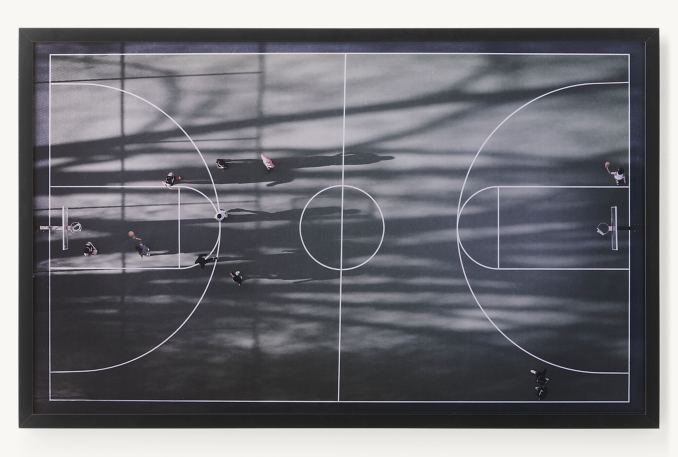 Aerial Photography Basketball Court